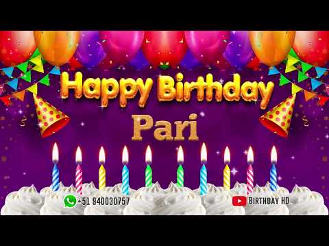Pari Happy birthday To You - Happy Birthday song name Pari 🎁