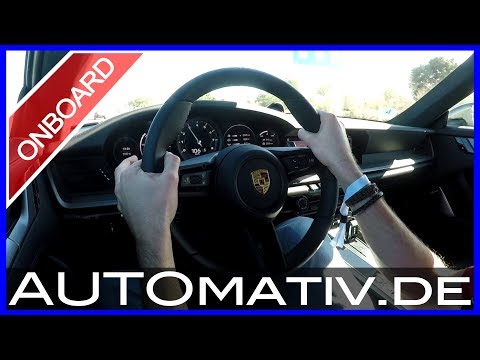 2019 Porsche 911 Carrera 4S (992) POV: 0-100 km/h, Cockpit View Überland / Landstraße