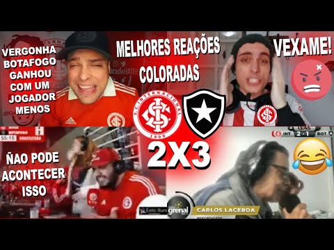 MELHORES REAÇÕES DOS COLORADOS AO INTERNACIONAL 2X3 BOTAFOGO / VIRADA HISTÓRICA