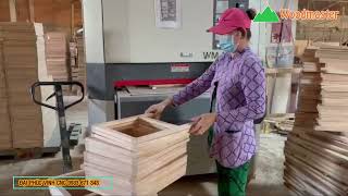 Máy chà nhám thùng khổ rộng 1 mét 2 trục nhám WM-1000RP