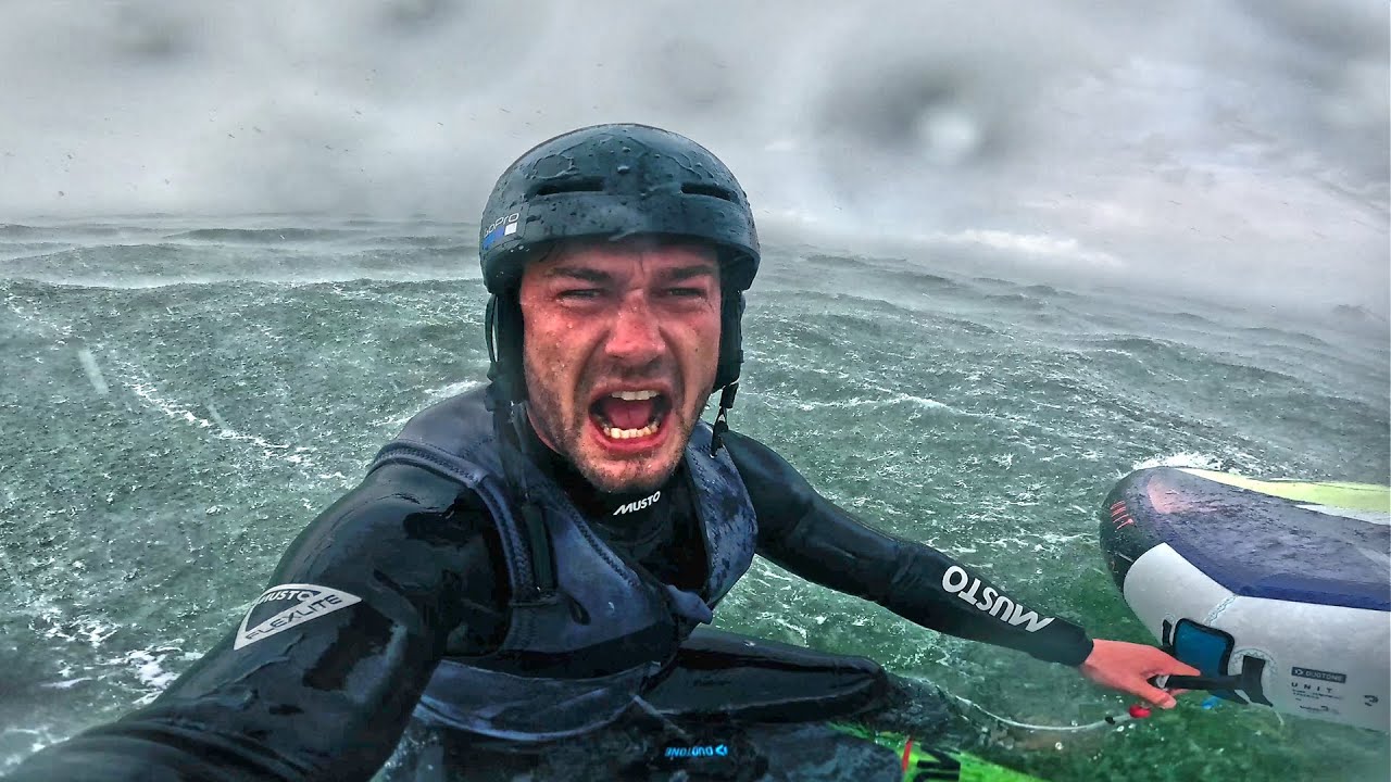 CAUGHT in a Storm & Epic Wing-Foiling Endless Waves!