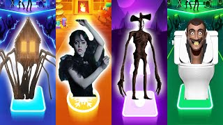 Wednesday's Dance Party with Spider House Head, Siren Head, and Skibidi Toilet