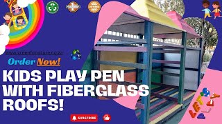 ♻️ Play in Style: GreenFurniture's Kids Play Pen Featuring Fiberglass Roofs! | GreenFurniture