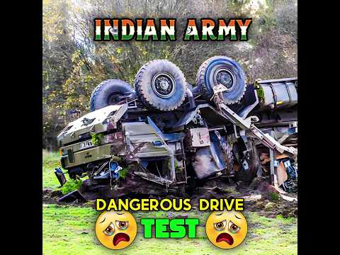 ♨️😢பயங்கரமான Indian Army Driving Test🤯 Dangerous Drive Test #shorts