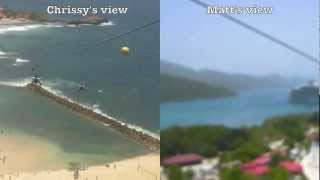 preview picture of video 'Longest Zip Line Over Water | Dragon's Breath Zip Line | Labadee, Haiti'