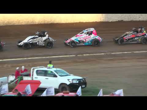 Bunbury 1 January 2021 Wingless Sprintcars Heat 1