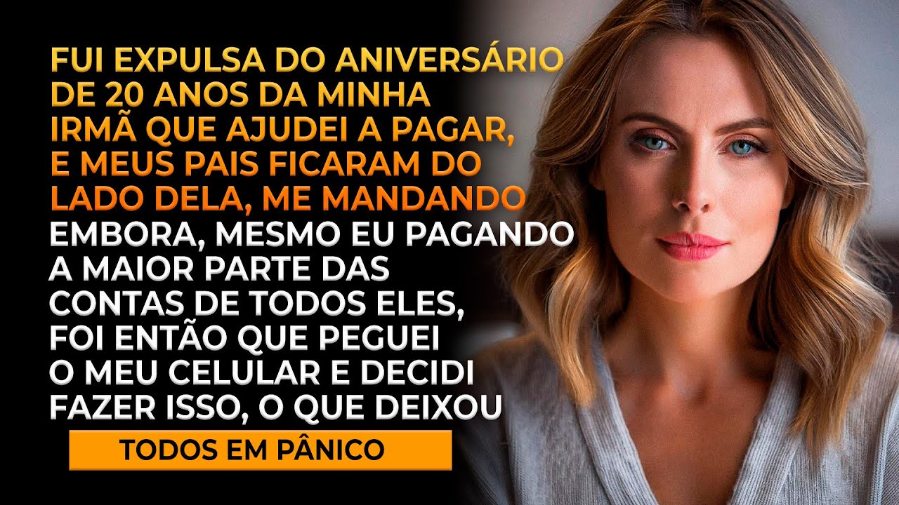 Minha irmã me expulsou do seu aniversário, dizendo que não sou família, então peguei o celular