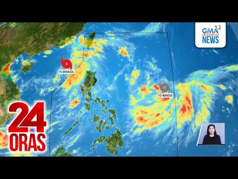 Bagyong Mirasol, nakalabas na ng PAR; Bagyong Nando, posibleng maging super typhoon | 24 Oras