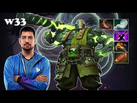 w33 - Earth Spirit Midlane | Dota 2 7.30d Gameplay