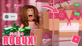 how to get RICH in ROBUX from ROBLOX CLOTHING sales! *MOBILE & PC!* || mxddsie ♡