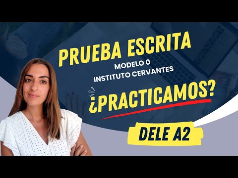 DELE A2 | Prueba escrita. Tarea 2 - Opción B | Modelo Examen