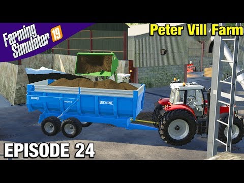 LOADING SILAGE Farming Simulator 19 Timelapse - Peter Vill Farm FS19 Episode 24