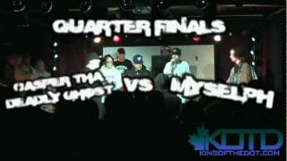 KOTD - Proud2BEhBattleMC 9 - Myselph vs Casper Tha Deadly Ghost (Quarter Finals)