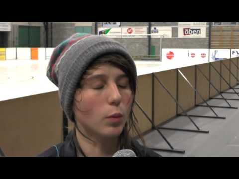 Elke Van De Sompel na indoortornooi Zonhoven op 28.12.2013