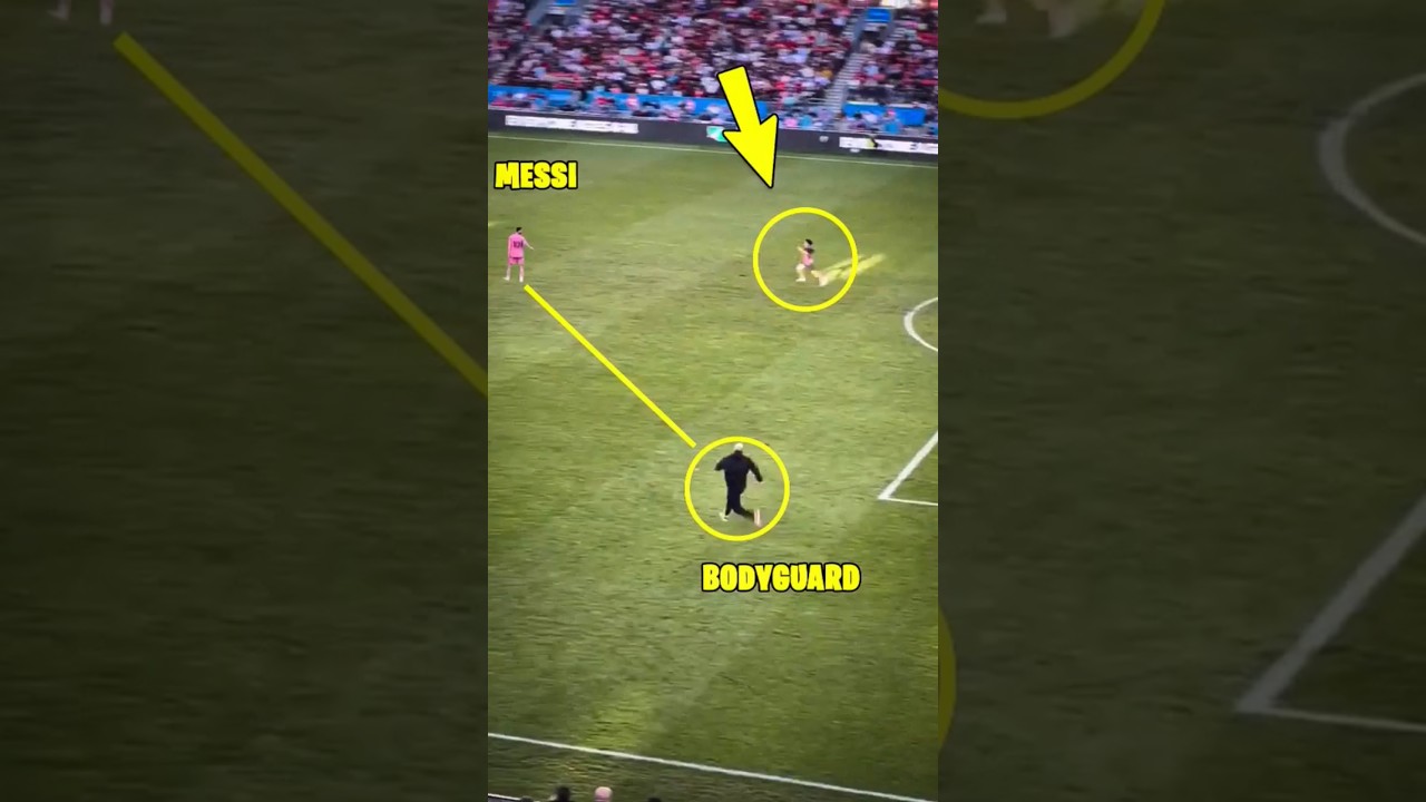 Messi's bodyguard is faster than most football players #messi #messibodyguard #intermiami