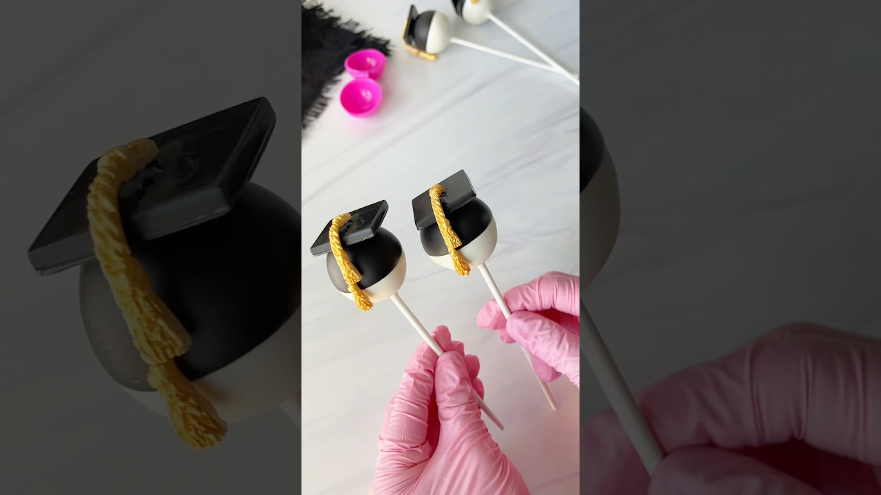 Graduation Cap Cake Pops🎓✨