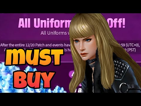 must buy uniform in december all uniform sale | 40% off all uniform sale | marvel future fight