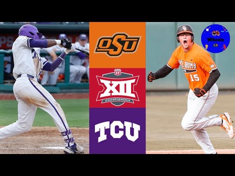 #4 Oklahoma State vs #2 TCU Highlights | Big 12 Championship | 2021 College Baseball Highlights
