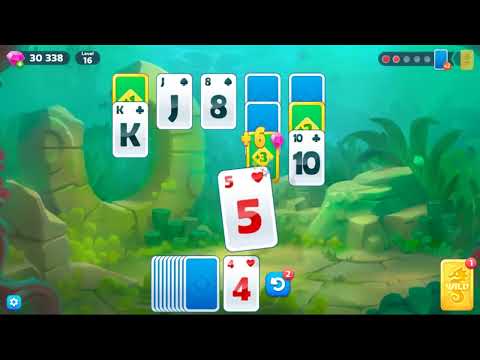 Fishdom Solitaire Level 16 - NO BOOSTERS GAMEPLAY 🐠🃏 | SKILLGAMING ✔️