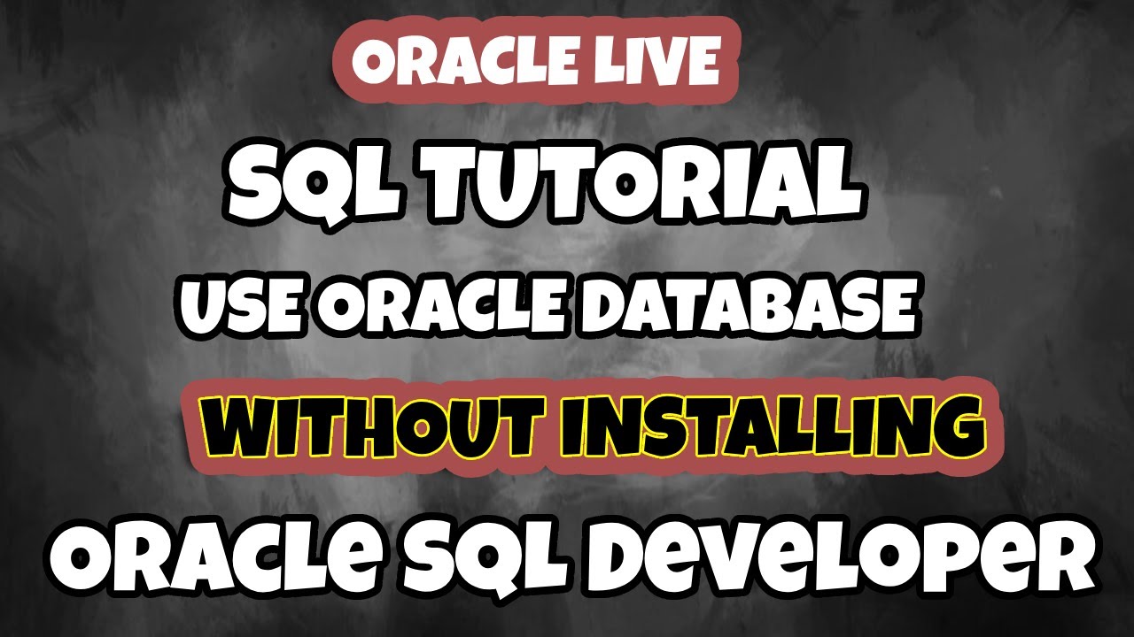 Dive into Oracle: Live SQL Tutorial for Database Enthusiasts