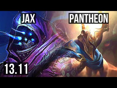 JAX vs PANTHEON (TOP) | 900+ games, 1.1M mastery, 10/3/10 | KR Grandmaster | 13.11