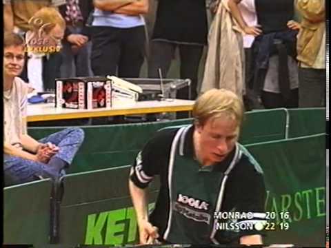 Tischtennis Bundesliga: Peter Nilsson vs Martin Monrad 1999