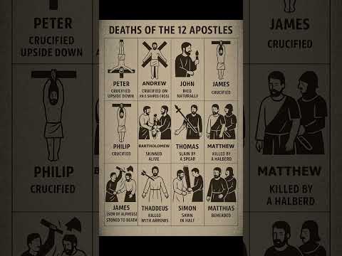 How Did the Apostles Die? #jesus #bilble #crucified #kill #apostle #matthew #peter #john #judas