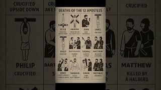 How Did the Apostles Die? #jesus #bilble #crucified #kill #apostle #matthew #peter #john #judas