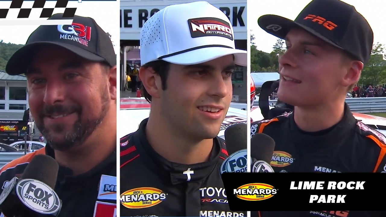 Driver Reactions to Lime Rock Park ARCA 100 Finishers