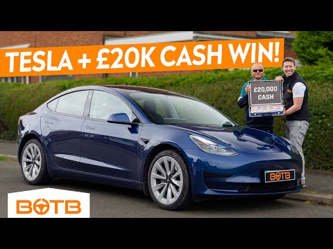 BUCKET LIST CAR WIN! Tesla Model 3 + £20,000 CASH! | BOTB Winner