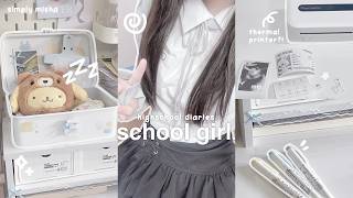 SCHOOL-GIRL diary 🍮🎐 : productive busy days, big school project + studying, happy moments w/ friends