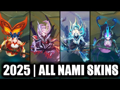 ALL NAMI SKINS SPOTLIGHT 2025 | League of Legends