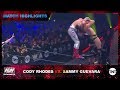 Cody Takes Down Sammy Guevara in the First Match of AEW Dynamite