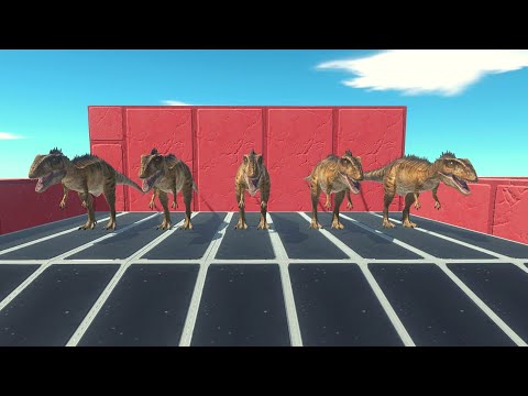 Impossible Maze - 5x Carcharodontosaurus ARBS | Animal Revolt Battle Simulator