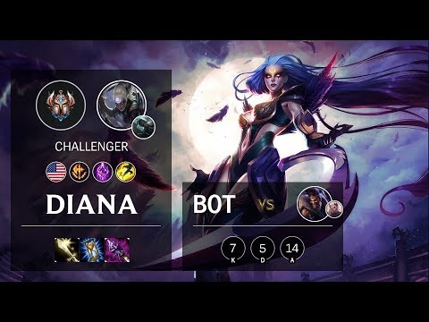Diana Bot vs Draven - NA Challenger Patch 10.7