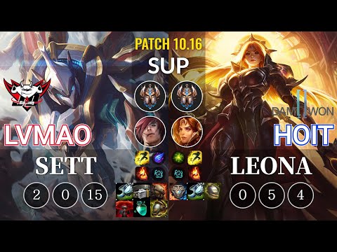 JDG LvMao Sett vs DWG Hoit Leona Sup - KR Patch 10.16