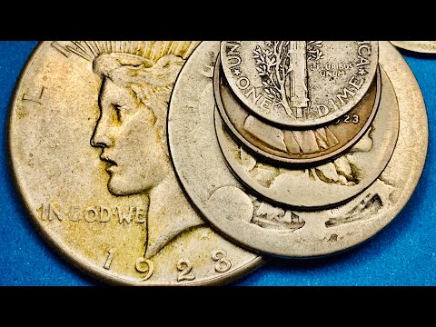 100 Year Old US Dollar - 1923 United States Liberty Head - Peace Dollar Coin