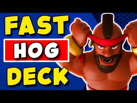 Fast Hog Rider Fire Cracker Earthquake Deck - Clash Royale