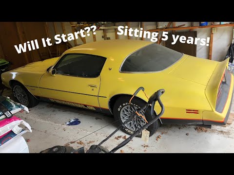 1977 Pontiac Formula Rescue! First Start In 5 Years & Found Original Factory Build Sheet!!