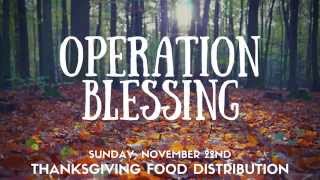 Operation Blessing Promo - Thanksgiving Food Distribution (@CityChurchFL)