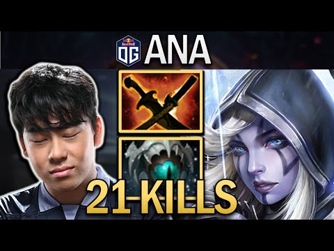 OG.ANA SMURF DROW RANGER WITH 21 KILLS - DOTA 2 7.29 GAMEPLAY