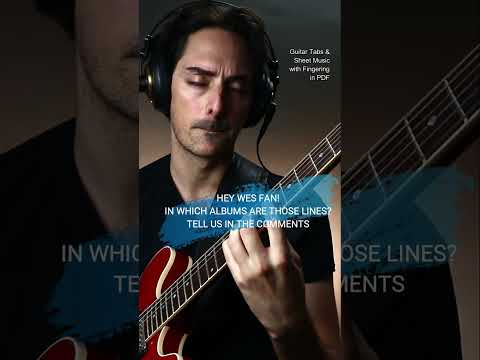 Most Favorite Wes Montgomery Jazz Licks Compilation (sample 5) Tabs & Sheet Music PDF with Fingering