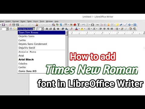 Times New Roman video