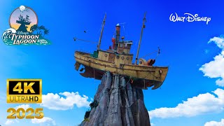 Typhoon Lagoon 2025 Full Walking Tour | Walt Disney World Water Park Orlando Florida in 4K 60FPS