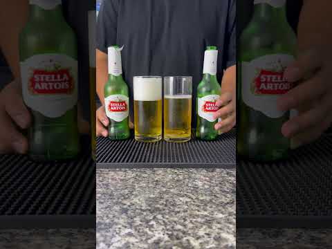 HOW TO SERVE AND DRINK A BOTTLED BEER. #drink #cocktail #shorts #beer
