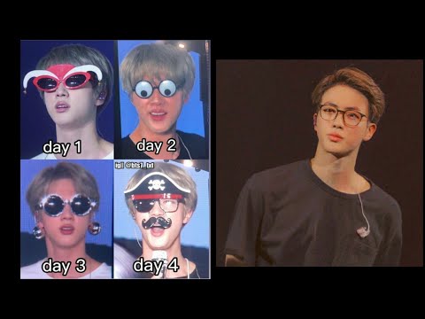 BTS jin funny sunglasses