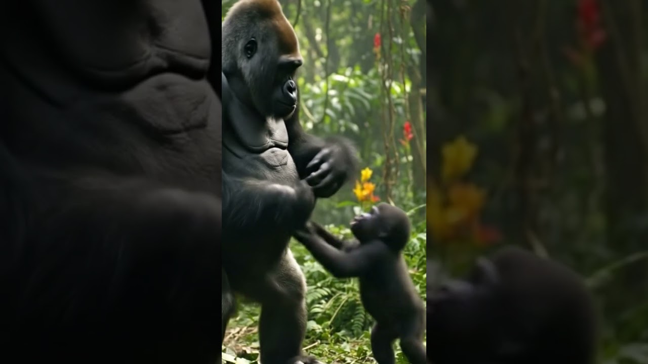 ゴリラの親子 #gorilla #赤ちゃん #Shorts