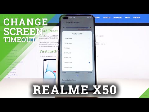 How to Change Sleep Time in REALME X50 5G - Screen Timeout