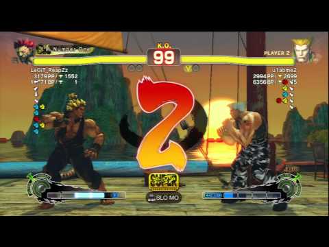 LeGiT_ReapZz (Akuma) Vs u1abme2 (Guile) SSF4 AE Ranked Matches - PSN