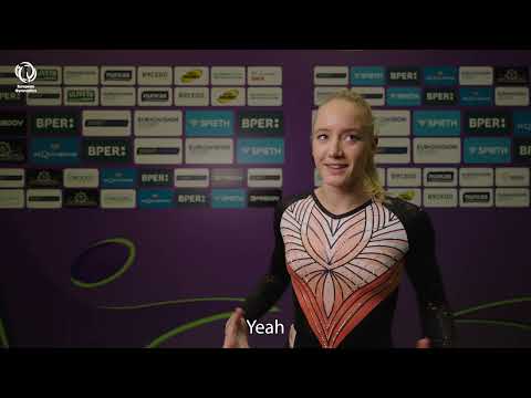 2024 Women's Artistic Europeans - Interview Lieke WEVERS after podium training
